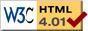 W3C HTML 4.01 validator